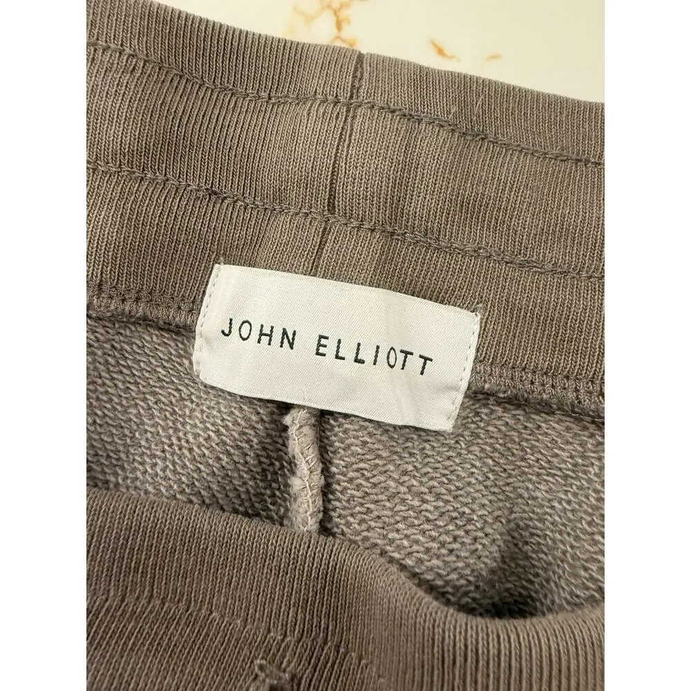 JOHN ELLIOTT 1992 Colourblock Drawstring Joggers - Gray Clay - Size 5 / XXL